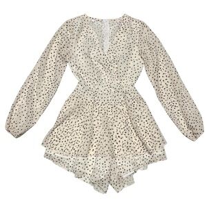 Classic Fashion Collection - Womens Polka Dot Romper Sz. Small